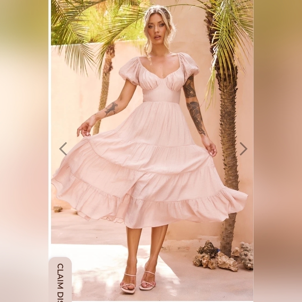 Sage + Paige Sweetest Tea Maxi Dress Beige